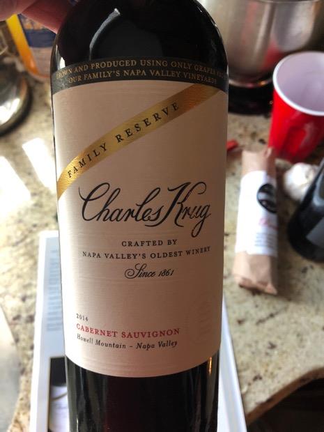 2014 Charles Krug Winery (peter Mondavi Family) Cabernet Sauvignon 