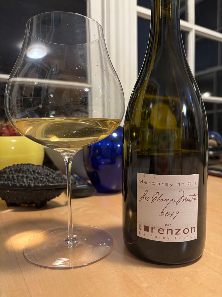 2019 Bruno Lorenzon Mercurey 1er Cru Champs Martin Blanc