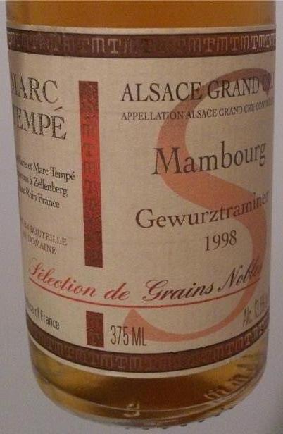 1998 Marc Tempé Gewurztraminer Mambourg 