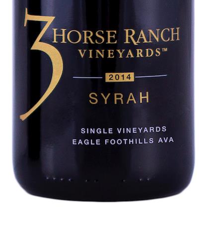 3 horse ranch rhone Valley style 2006 reserve syrah 750ml (893581002071)