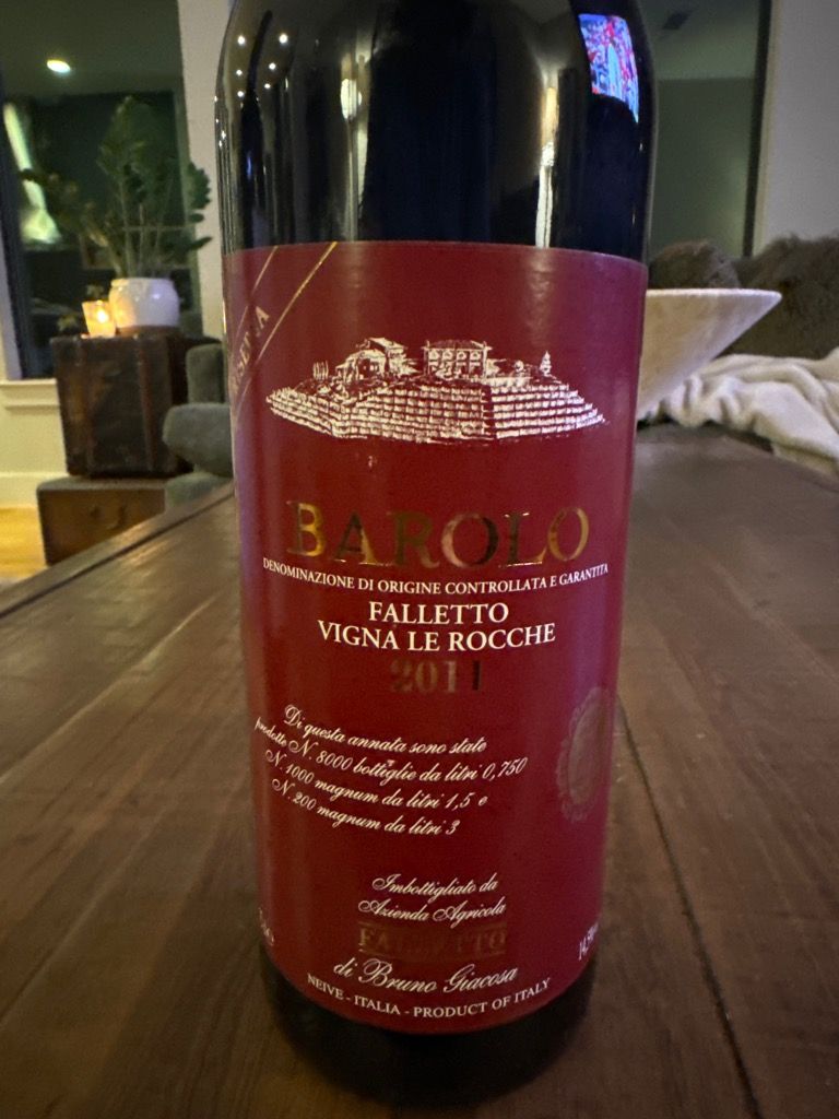 2011 Bruno Giacosa Barolo Riserva Falletto Vigna Le Rocche