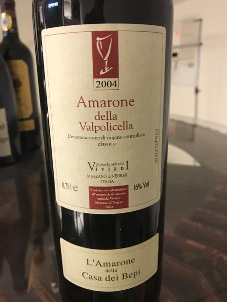 2004 Viviani Amarone della Valpolicella Classico Riserva Casa Dei Bepi ...