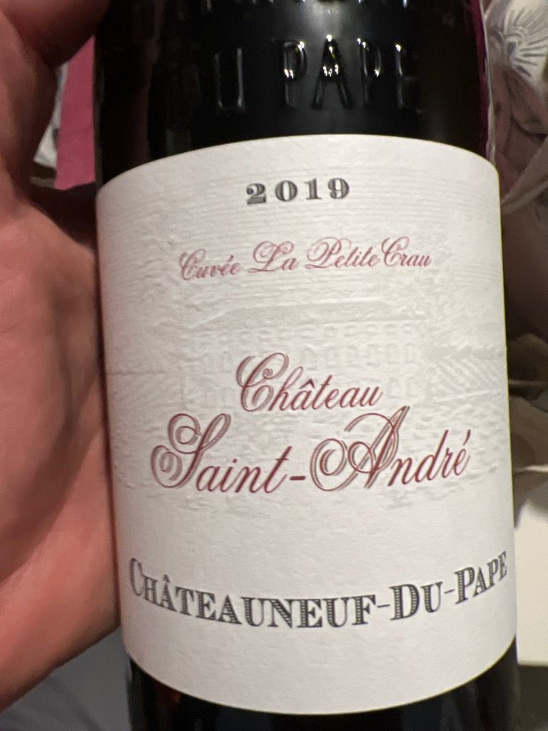 2019 Château Saint André ChâteauneufduPape Cuvée La Petite Crau