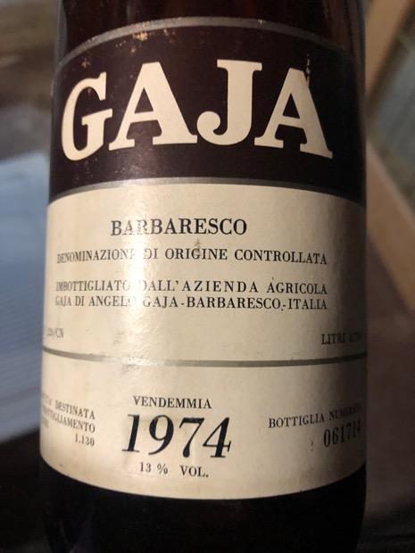 1970 Gaja Barbaresco - CellarTracker