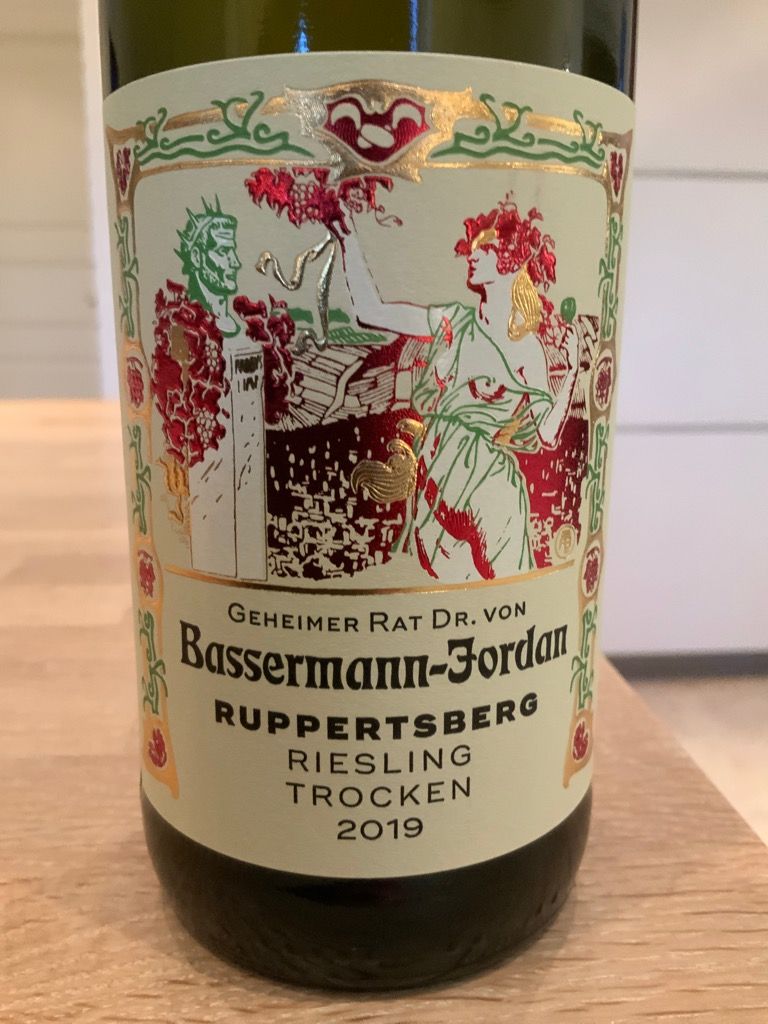 2019 von Bassermann-Jordan Ruppertsberg Riesling trocken, Germany, Pfalz CellarTracker