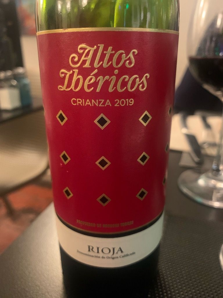2019 Torres Rioja Altos Ibéricos Crianza, Spain, La Rioja, Rioja ...