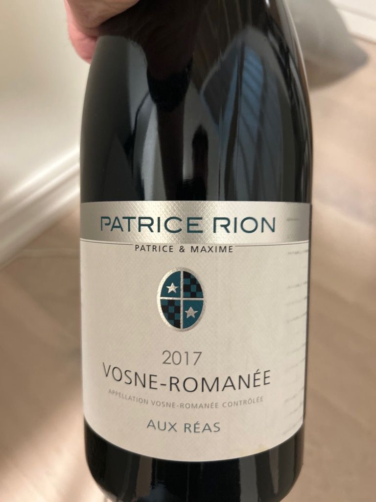 Patrice Rion Vosne-Romanée 2002、貴重な物 2002 Patrice Rion Vosne-Romanée - CellarTracker