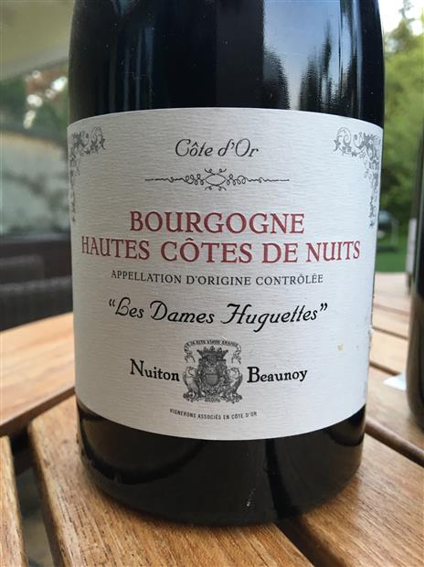 2021 Nuiton-Beaunoy Bourgogne Hautes-Côtes De Nuits Les Dames Huguettes ...