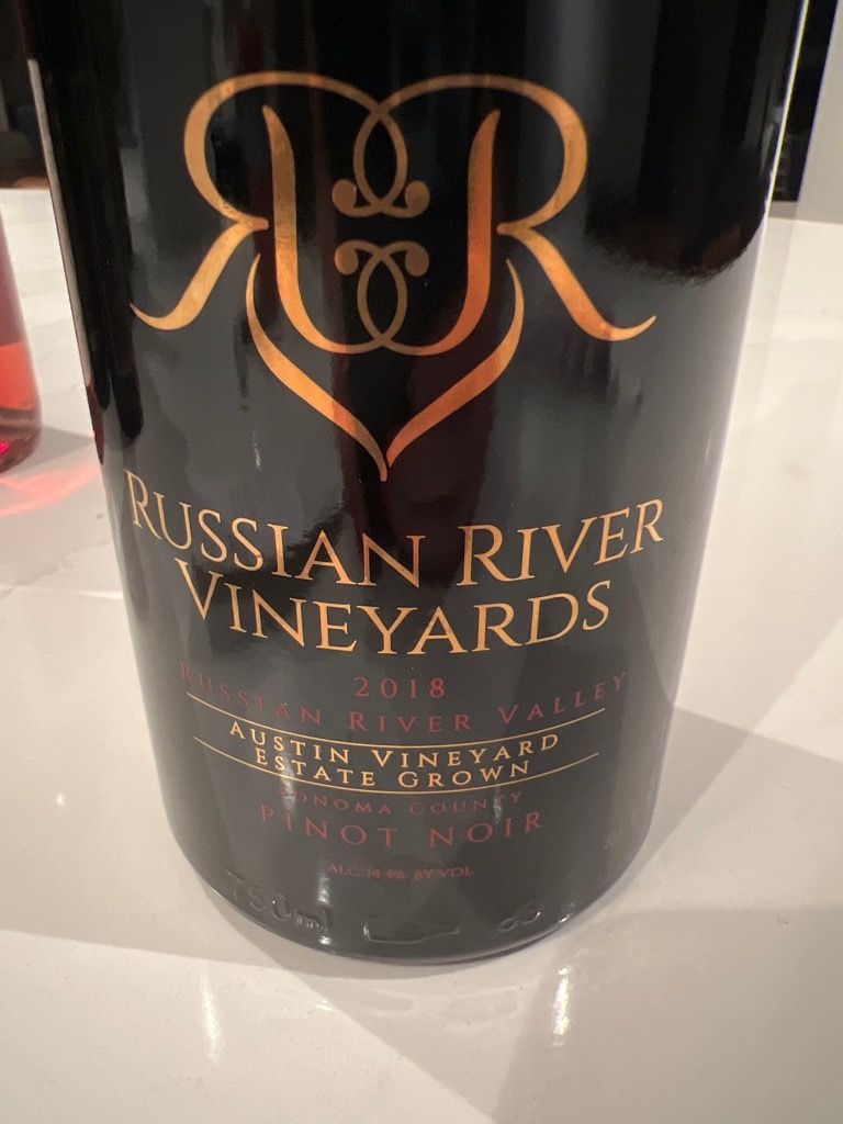2018 Russian River Vineyards Pinot Noir Austin Vineyard, USA ...
