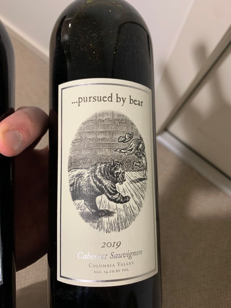 2019 Pursued by Bear Cabernet Sauvignon Pursued by Bear, USA ...