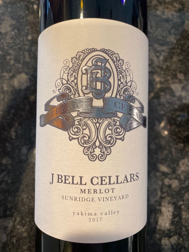 2017 J Bell Cellars Merlot, USA, Washington, Columbia Valley ...