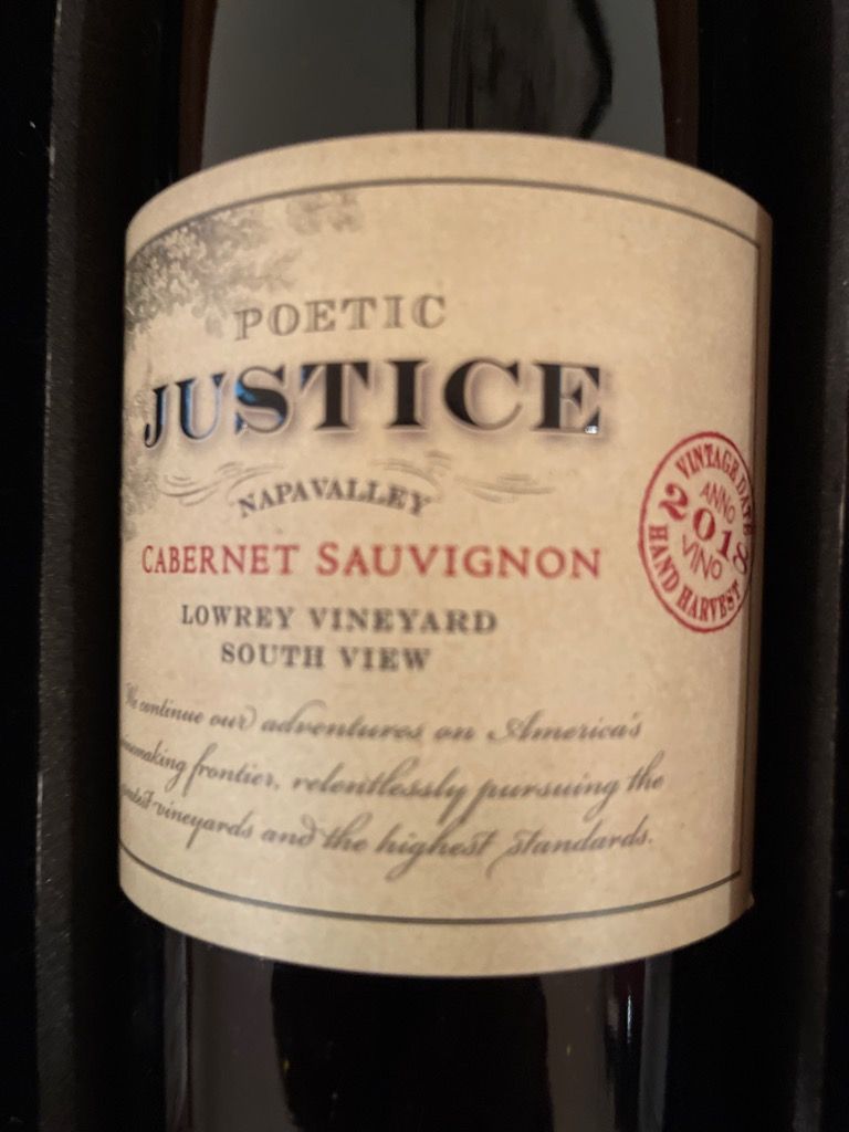 2019 Justice Sauvignon Poetic Justice Beckstoffer III