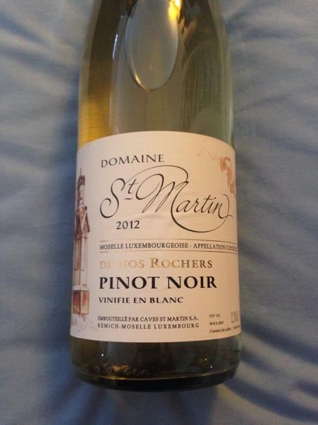 2017 Domaine St Martin Pinot Noir Vinifi en blanc De Nos Rochers