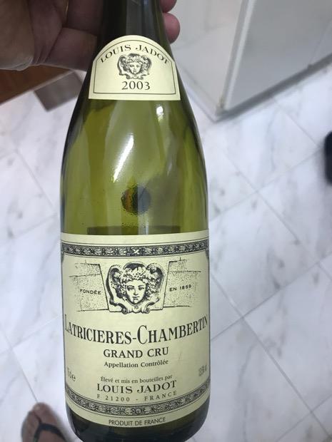 2003 Louis Jadot Latricières-Chambertin, France, Burgundy, Côte de ...