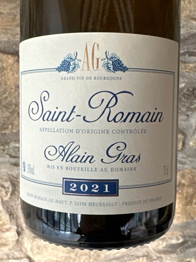 2009 Alain Gras Saint-Romain Blanc - CellarTracker