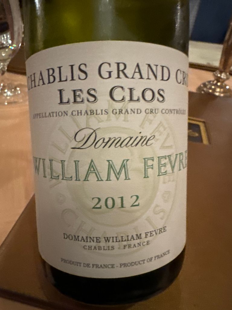 ドーヴィサ Chablis Grand Cru \"Les Clos\" 2012 2012 Vincent Dauvissat, Chablis Grand Cru, Les Clos