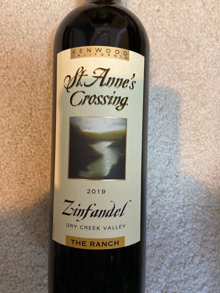 2019 St. Anne's Crossing Zinfandel The Ranch, USA, California, Sonoma