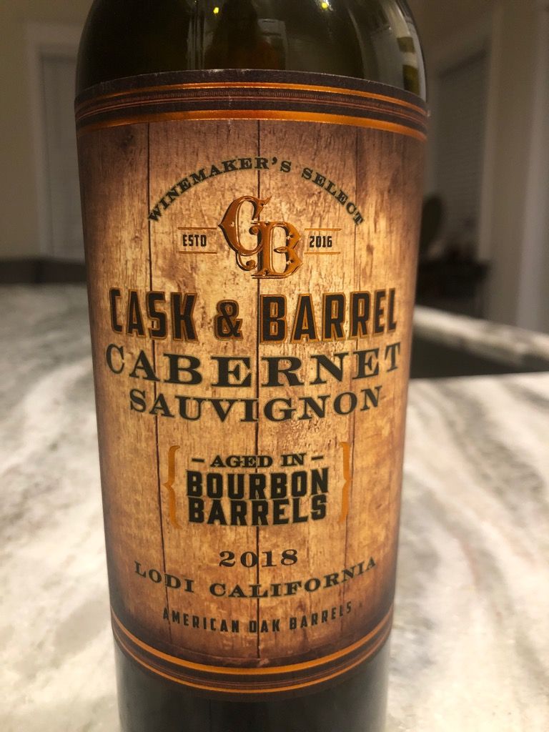 2018 Cask Barrel Cabernet Sauvignon Aged In Bourbon Barrels USA   F1ba4dc0 31db 49ab Bc5b 081431edae83 