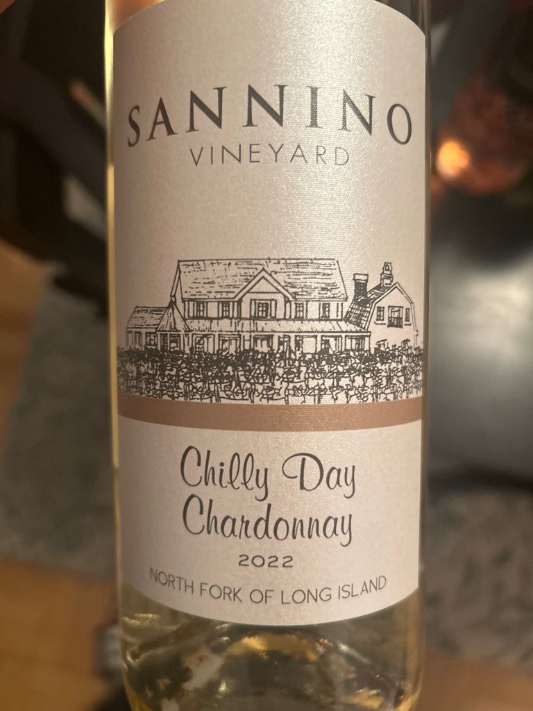 2022 Sannino Bella Vita Vineyard Chilly Day Chardonnay, USA, New York ...