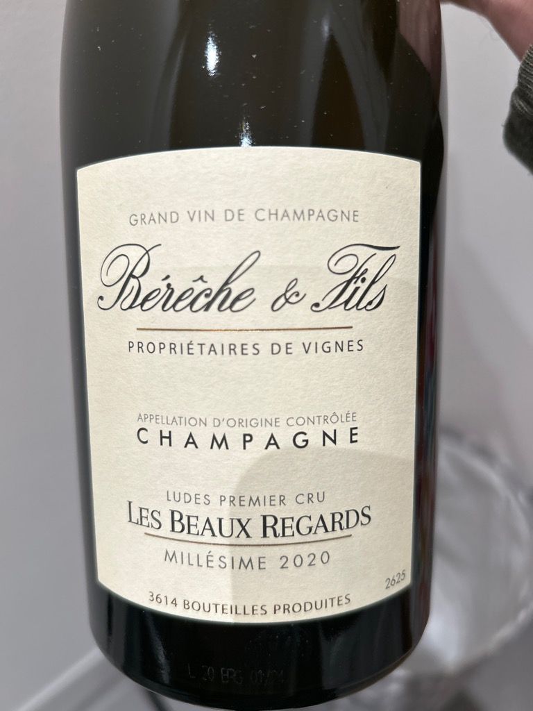 Bérêche, Les Beaux Regards 750ml Bereche et Fils Champagne Les Beaux Regards 2020 – Flatiron SF