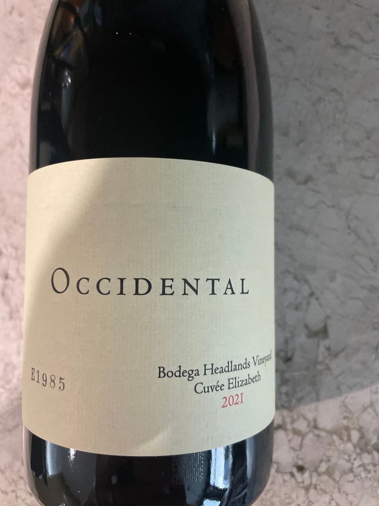 2021 Occidental Pinot Noir Cuvée Elizabeth Bodega Headlands