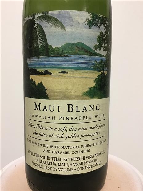 N.V. Tedeschi Vineyard Pineapple Maui Blanc - CellarTracker