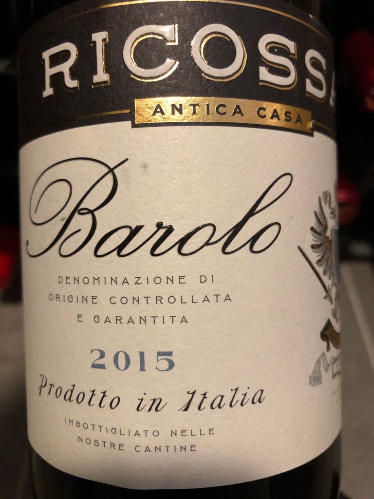 2015 Ricossa Barolo - CellarTracker