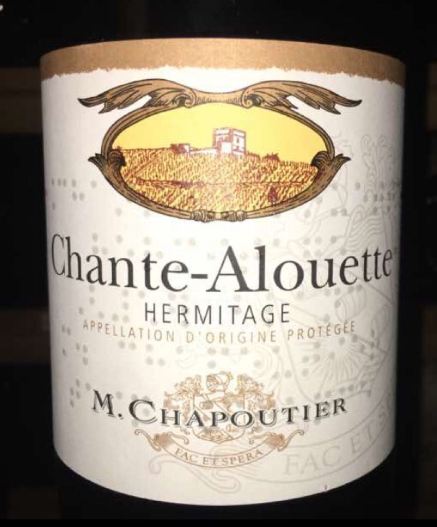 2018 M. Chapoutier Hermitage Blanc Chante-Alouette - CellarTracker