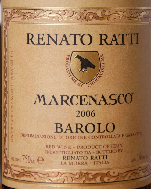 ワイン RENATO RATTI MARCENASCO 2013 BAROLO Renato Ratti Barolo Marcenasco 2013 (750ML