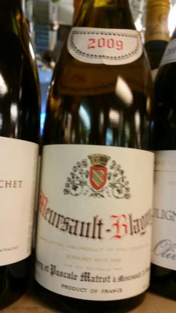 2009 Domaine Matrot Meursault 1er Cru Blagny - CellarTracker