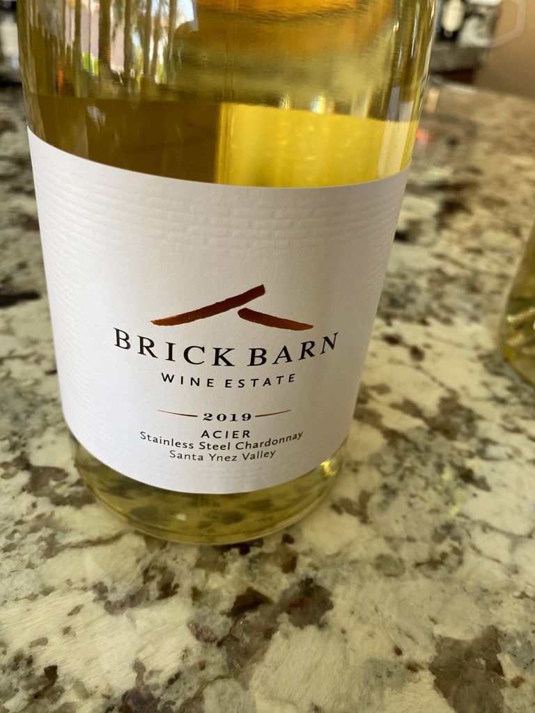 2019 Brick Barn Chardonnay, USA, California, Central Coast, Santa Ynez ...
