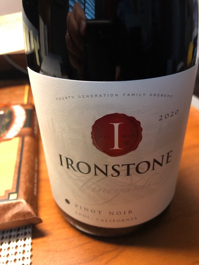 2020 Ironstone Vineyards Pinot Noir, USA, California, Central Valley