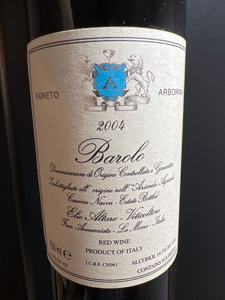 2004 Elio Altare Barolo Vigneto Arborina - CellarTracker