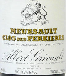 2023 Albert Grivault Meursault 1er Cru Clos des Perrières
