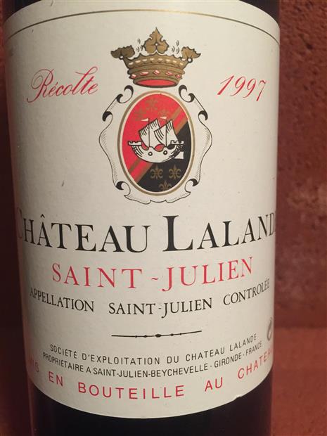 1997 Chateau Lalande France Bordeaux Medoc St Julien Cellartracker