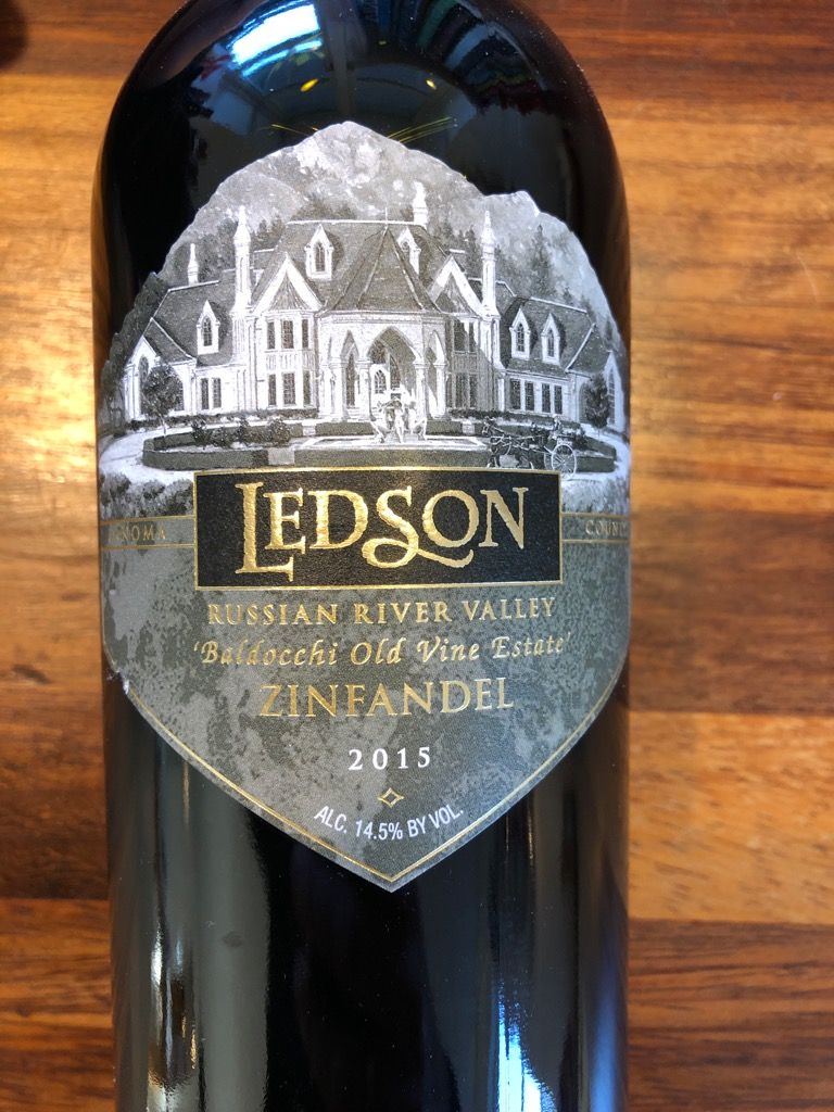 2015 Ledson Zinfandel Old Vine Baldocchi Vineyard Russian River Valley