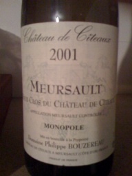 2021 Philippe Bouzereau Meursault Vieux Clos du Château de 2021 Philippe Bouzereau Meursault Vieux Clos du Château de