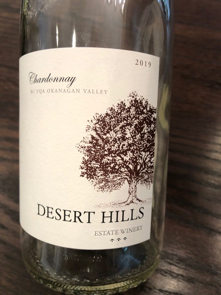 2019 Desert Hills Estate Winery Unoaked Chardonnay, Canada, British