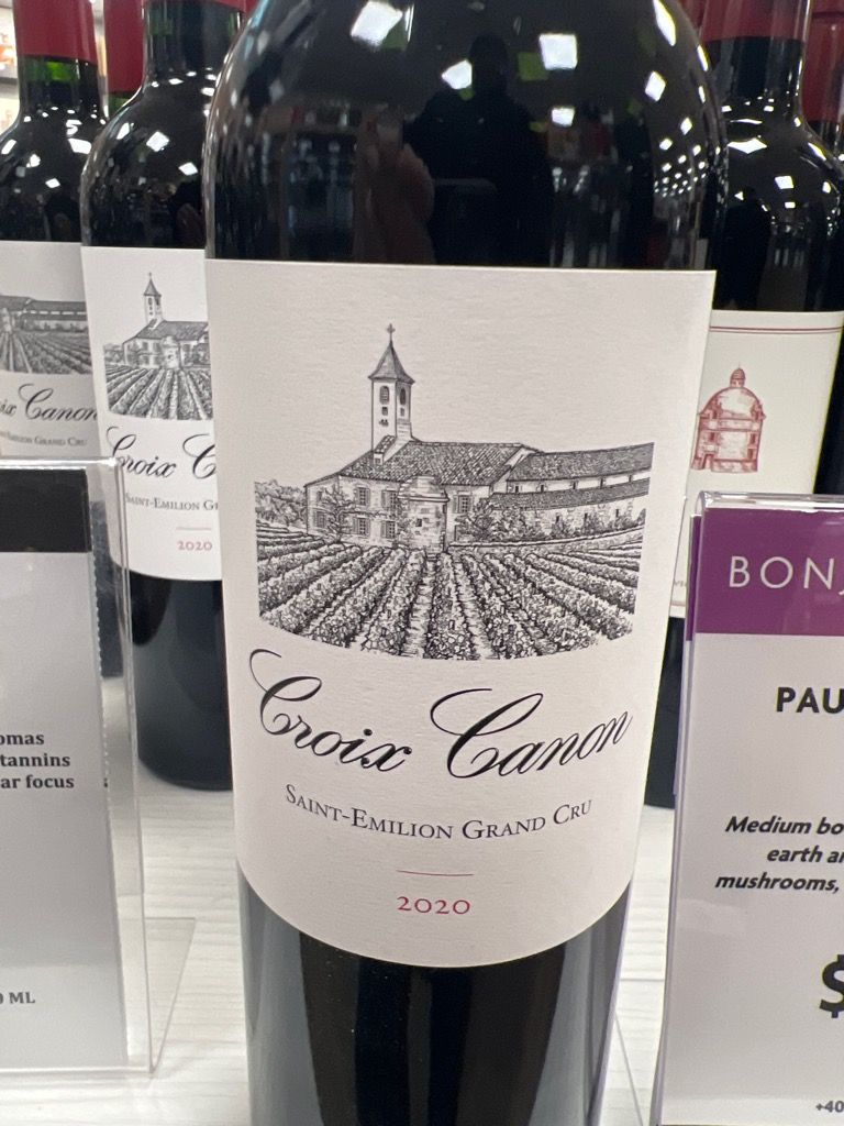 【WA100点】シャトー・カノン 2020 シャトー・カノン 2020 Chateau Canon ｜ ワインセラーパリ16区