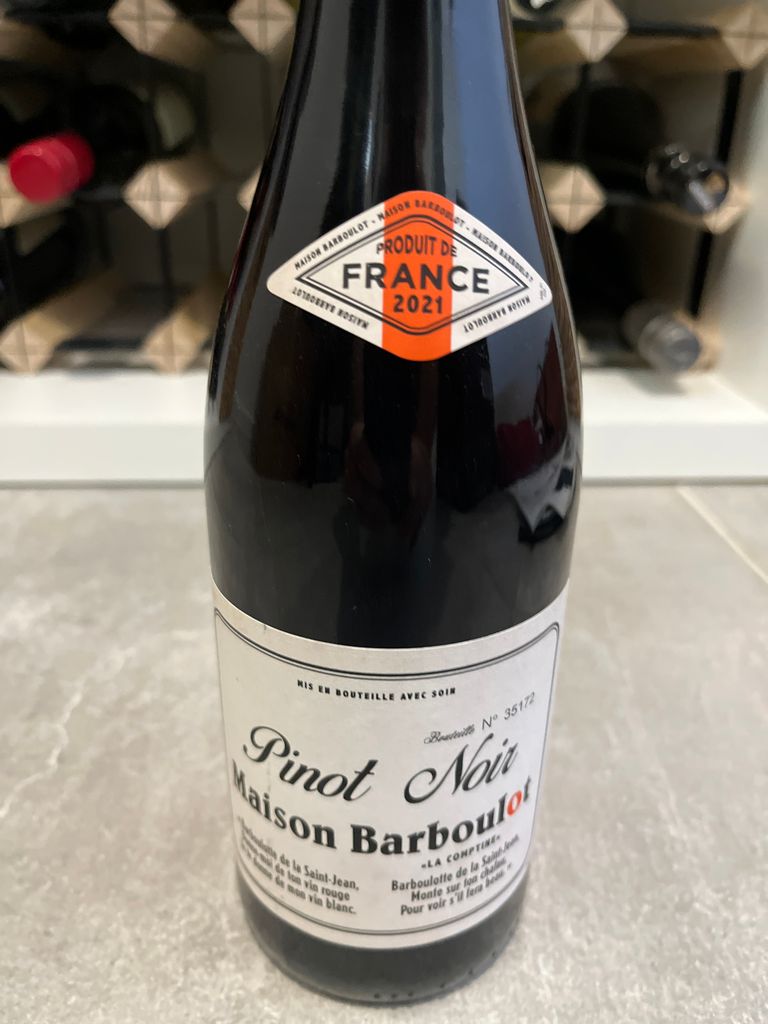 2021 Maison Barboulot Pinot Noir, France, Languedoc Roussillon, Vin de