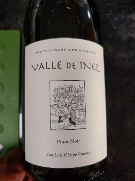 2021 Valle de Inez Pinot Noir - CellarTracker