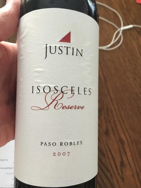 justin wine isosceles 2016