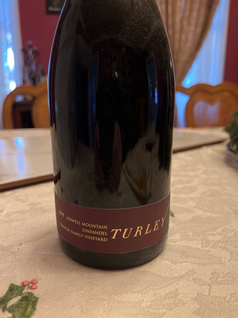 Turley 1999 赤ワイン 750ml 1999 Turley Zinfandel Pringle Family - CellarTracker