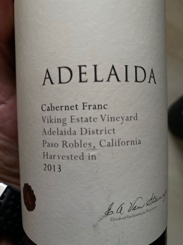 2013 Adelaida Franc Reserve Viking Estate Vineyard, USA, California, Central Coast