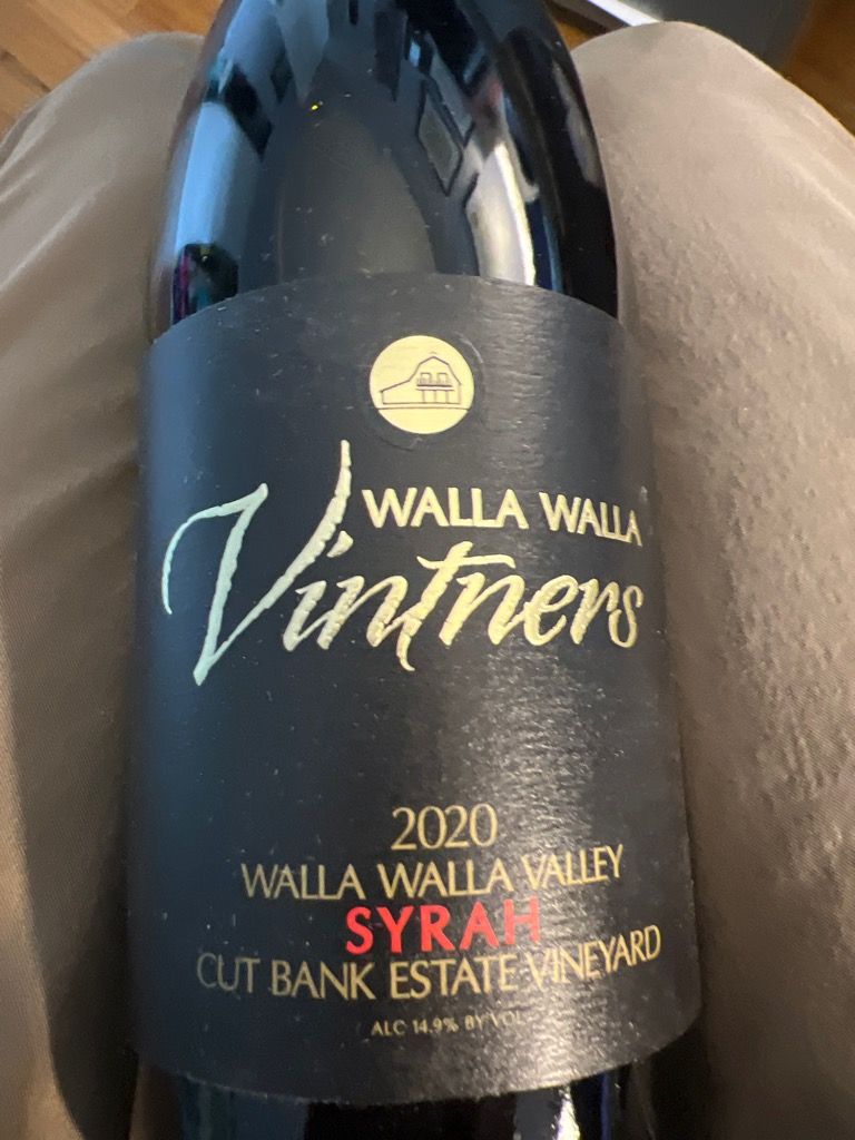 2020 Walla Walla Vintners Syrah Cut Bank Estate Vineyard, USA ...