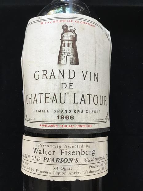 GRAND VIN deCHATEAU LATOUR 1967シャトーラトゥール Château Latour 1967, Pauillac