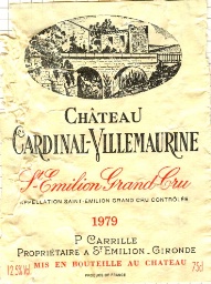 1979 Château Cardinal Villemaurine St. Émilion Grand Cru
