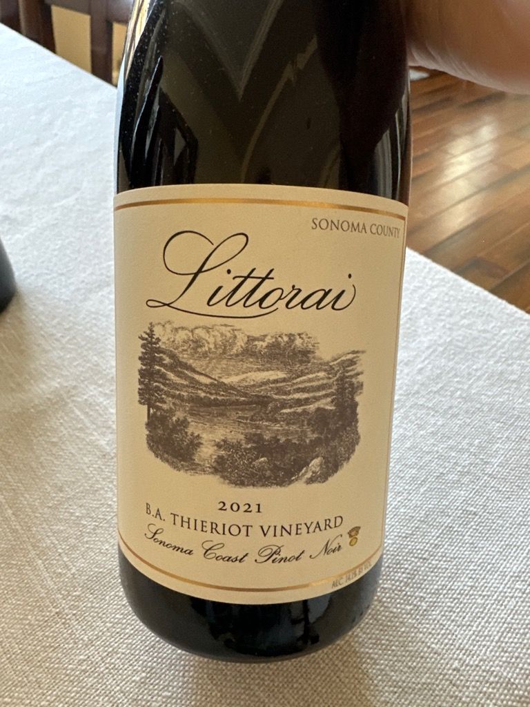 2021 Littorai Pinot Noir B. A. Thieriot Vineyard, USA, California ...