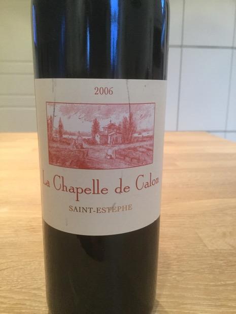 2006 Château Calon-Ségur La Chapelle de Calon - CellarTracker