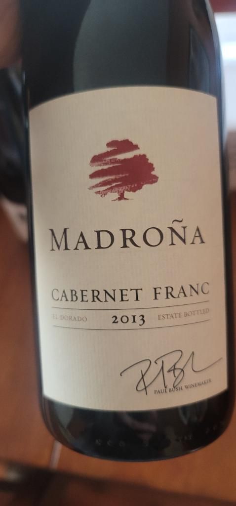 2014 Madroña Cabernet Franc Signature El Dorado, USA, California ...